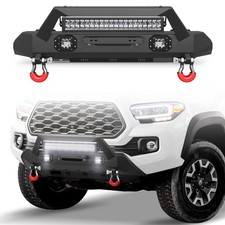 For 2016-2023 Toyota Tacoma Stubby Front Bumper New Wwinch Plate Led Lights For 2016-2023 Toyota Tacoma Stubby Front Bumper New Wwinch Plate Led Lights