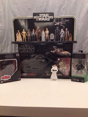 Star Wars Black Series Luke Skywalker Landspeeder, Teebo, Leia, Probe Droid ROTJ