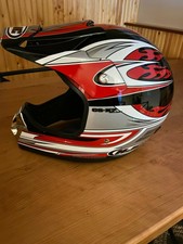 HJC Cs-x2 Scoop Helmet Blk/sil/wht Size 