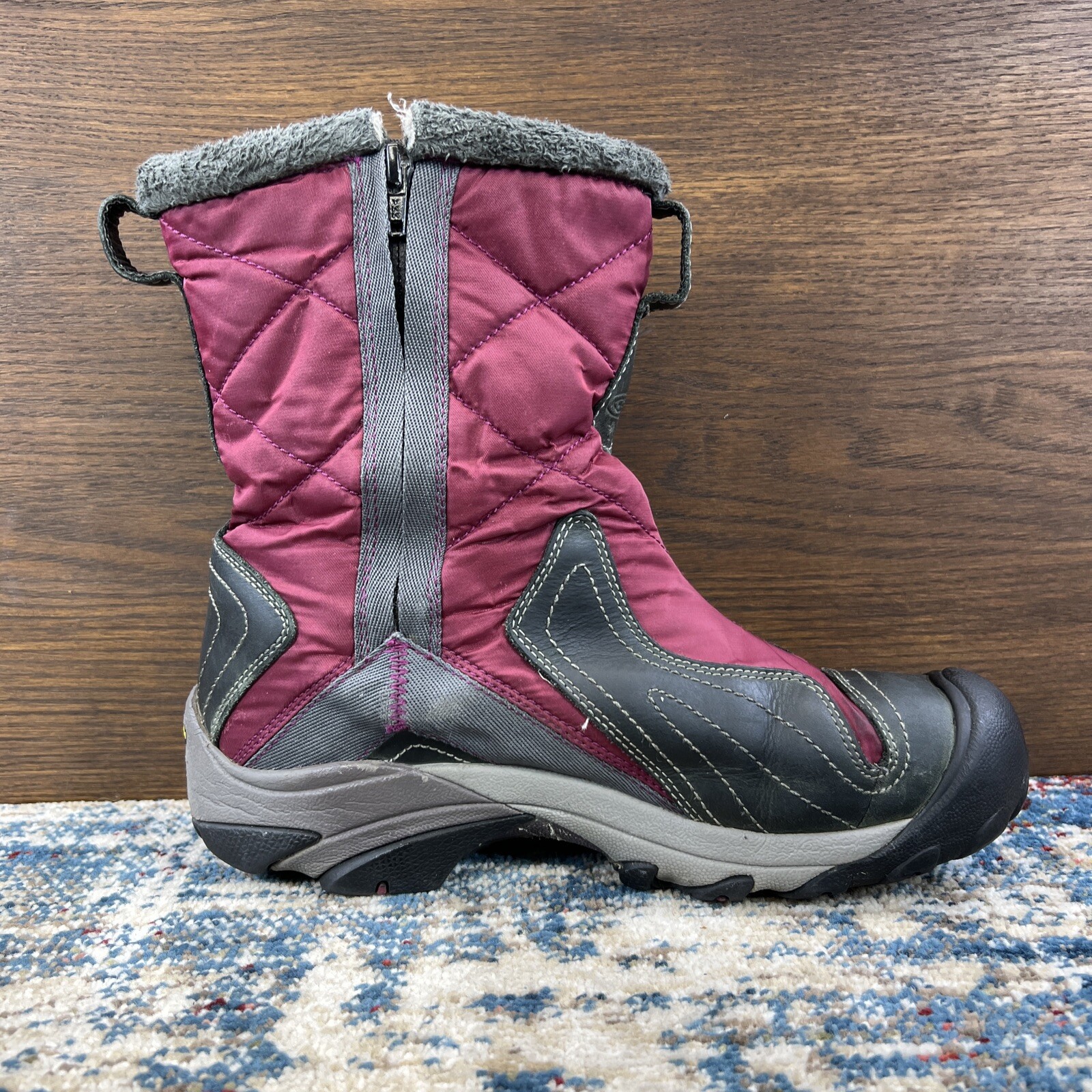 Stivali da neve Keen Betty grigio marrone 200 grammi scarpa foderata isolante donna taglia 9