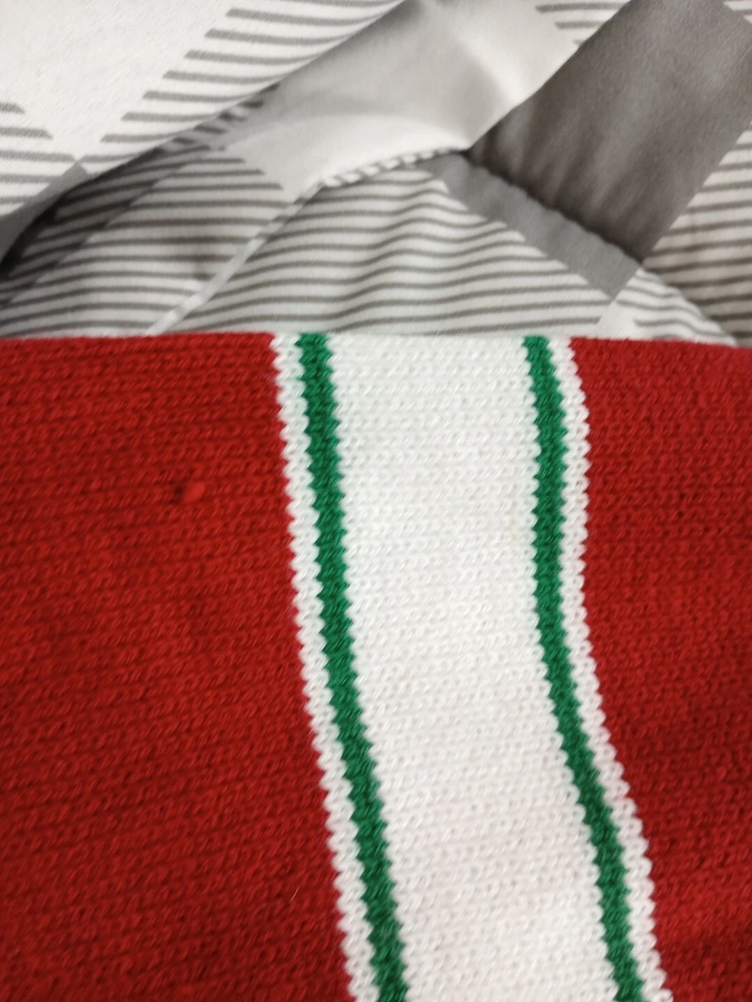 Women's Ugly Christmas Sweater Pug Candy Stripe Small