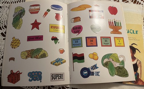 2 Kwanzaa Scholastic Paperback Books 1-sticker Activity Book - Picture 2 of 2