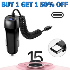 FAST Rapid Car Charger Type C USB-C Charging For iPhone 15 Pro Max / 15 Plus