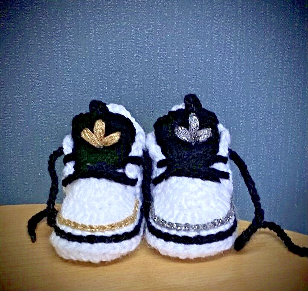 PANTOFOLA D’ORO Scarpe bambino all'uncinetto fatte a mano lana all'uncinetto stivali sneakers pantofole