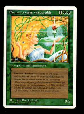 MRM FR/VF Grünliche Zauberin - Verduran Enchantress MTG Magic FWB 1994