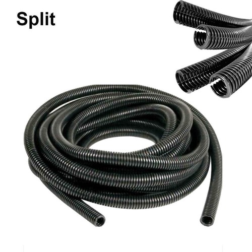 25M Split Wire Loom Corrugated Tubing Conduit Tube Auto Cord Cable Protector10mm - Picture 5 of 6
