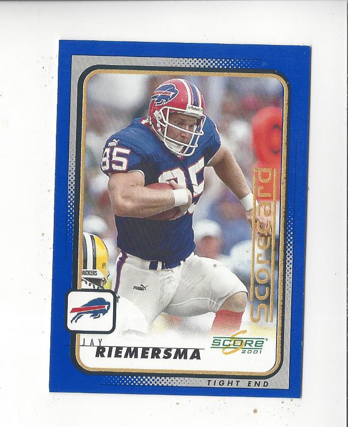 2001 Score Football Scorecard Parallel Singles - You Choose