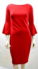 CALVIN KLEIN BELL SLEEVES SHEATH DRESS 2 NEW WITH TAG