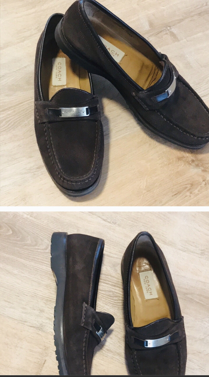 Coach brown Suede Loafers Gem