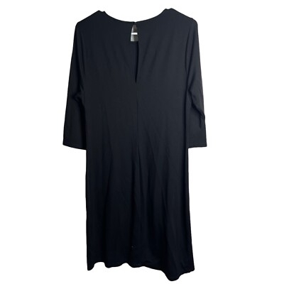 women's shift dress knee length dress Womens Solid Color Crew Neck Button Pleated Sleeveless Dress, Loose Knee Length Shift Dress for Summer Office and Daily