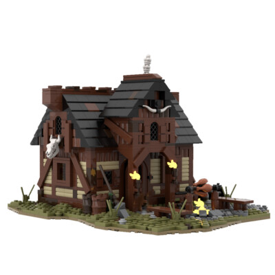 YOUFOY Modular Building: Medieval Hunter's Hut House Model Building Toy 1404 PCS