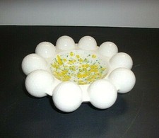 Vintage Golf Ball Novelty Ashtray Trinket Dish Sports Golfing Man Cave 7 1/2" Di