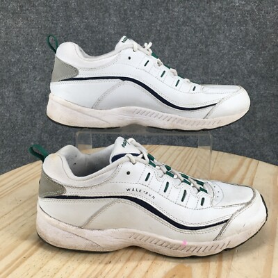 Easy Spirit Shoes Womens 10M Romy Walk Run Sneaker White Leather Lace Up  Low Top - Main Image