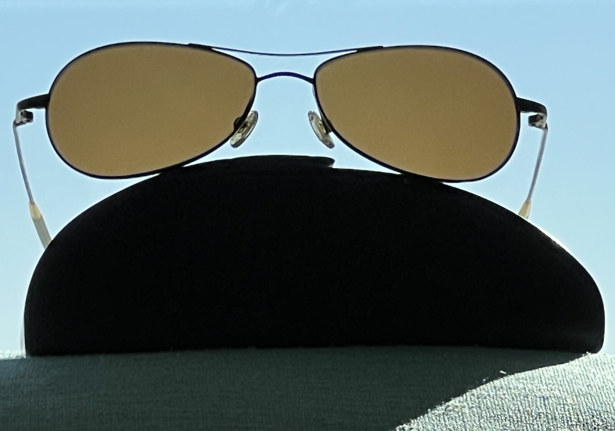 Oliver Peoples Dyno + Gold Frame, Bronze Gradient Lens Sunglasses