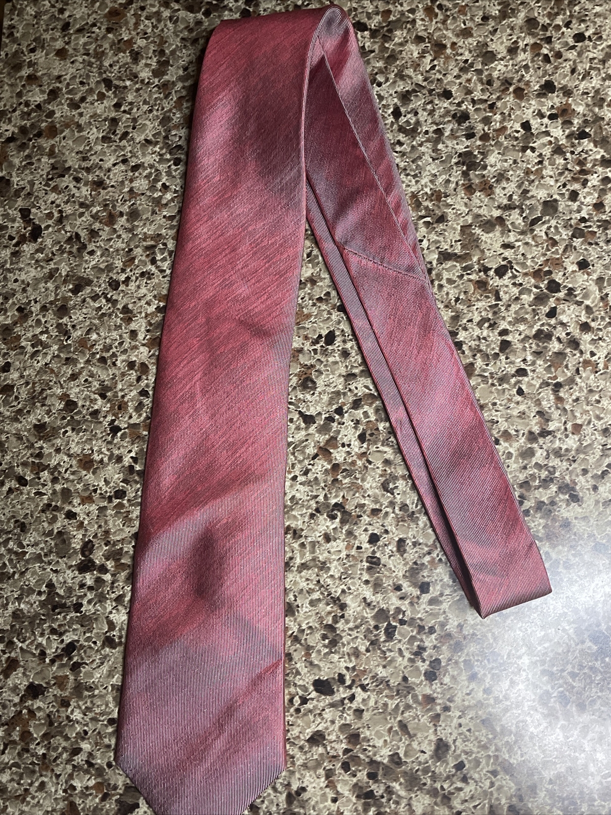 Pronto Uomo One Size Maroon Silk Tie 10% Silk for Men  