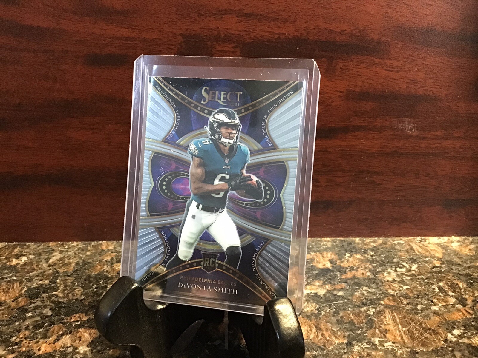 2021 Select DeVonta Smith Silver Phenomenon Rookie RC #PHE-19 Eagles
