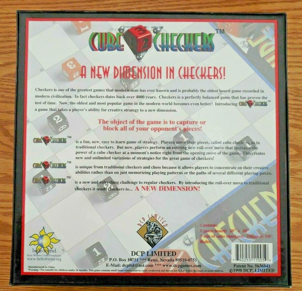 NEW 1998 Bill Cosby It's Your Move "Cube Checkers" Game - A New Dimension w Dice - Image 4 of 4