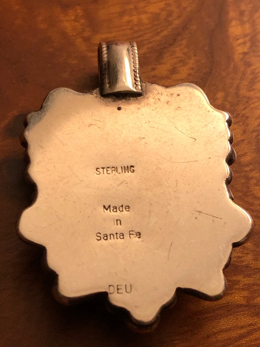 Old pawn David Umpleby sterling lab opal (resin) pendant 082423@ View 3
