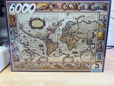 6000 Piece Schmidt HISTORIC MAP OF THE WORLD Jigsaw Puzzle NIB Sealed