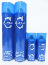 TIGI CATWALK HARD HOLD HAIRSPRAY 10.6 OZ  TRAVEL 3 OZ 4 Bottles 