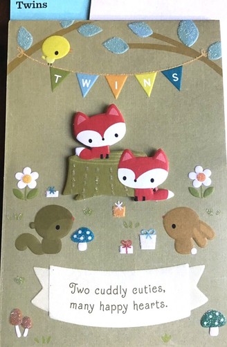 Hallmark New Babies Congratulations Parents Cards TWINS -TRIPLETS 6 Choices 84R - Picture 10 of 16