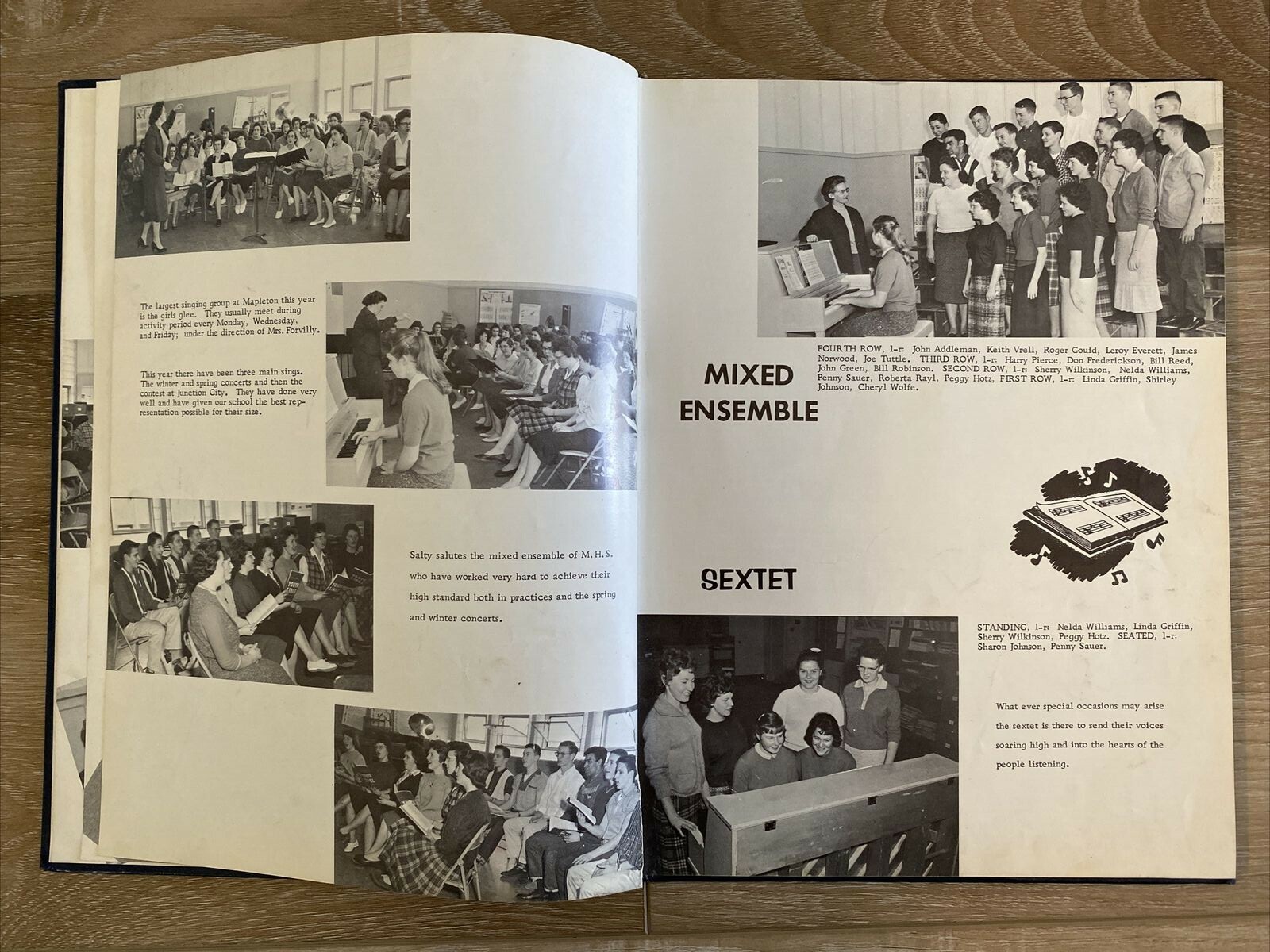 1960 Mapleton High School Yearbook Annual Maple Log Mapleton