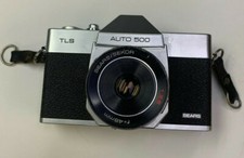 SEARS AUTO 500 TLS 35 MM MANUAL CAMERA WITH 48MM LENS NO WIND HANDLE AS IS PARTS