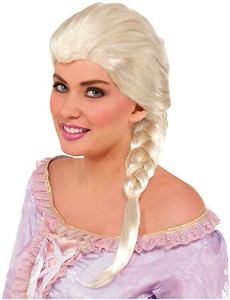 Platinum Blonde White Snow Princess Elsa Adult Wig | eBay