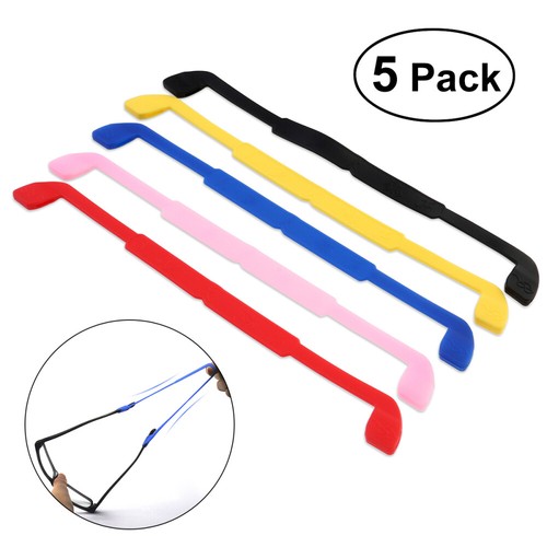 Cordon Lunettes Enfant Lot De 4 Cordons Lunettes Enfant JEYORZY - Silicone Anti-Dérapant - Design Mignon (Carotte, Chat, Nuage...) Occhiali Da Sole Bambini