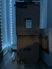 KRK V8 S4 8-Inch Active Recording Studio Monitor Speaker, Black Pair 