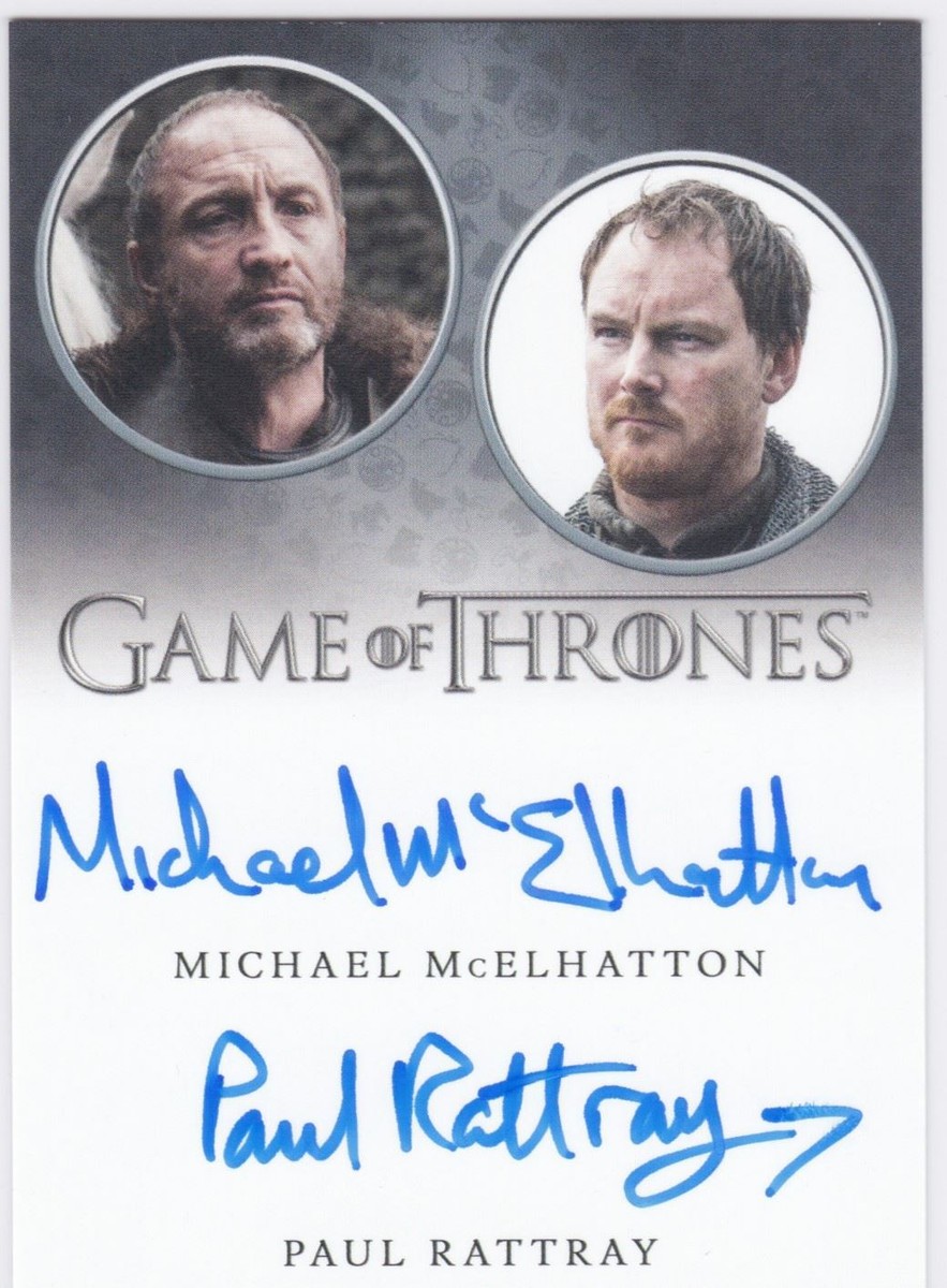 マイケル・マケルハットン【GAME of THRONES】 Game of Thrones Iron Anniversary Ser 2 Auto Inscription