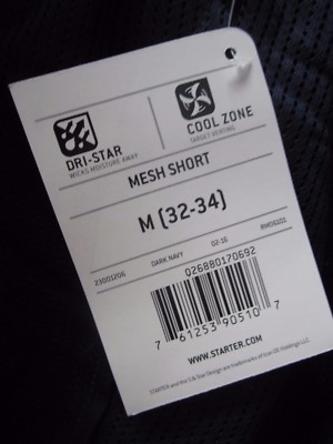 Starter Men's Active Mesh Short Dark Navy; Many Sizes!! | eBay