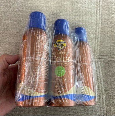 3PK Banana Boat Summer Color Self Tanning Mist Airbrush Color For All Skin Tones