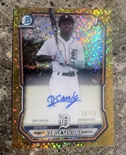 2026 Bowman Chrome Randy Santana 1st Bowman Gold Speckle Refractor Auto /50