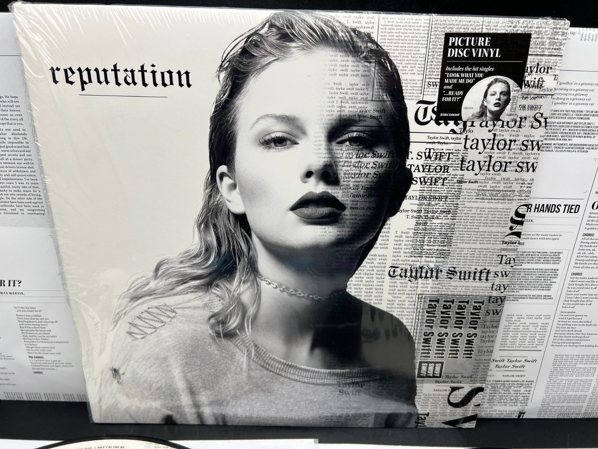 Taylor Swift Reputation Picture Disc Vinyl Album 2LP w/ Hype