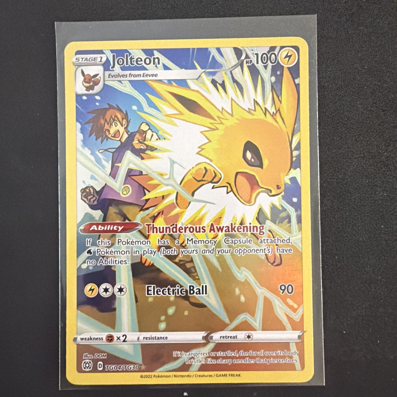 Jolteon TG04/TG30 Brilliant Stars Trainer Gallery Holo Ultra Rare English 100HP