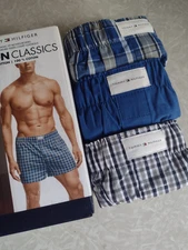 NEW,  3 Pack Tommy Hilfiger Men's 100% Cotton Classics Woven Boxers