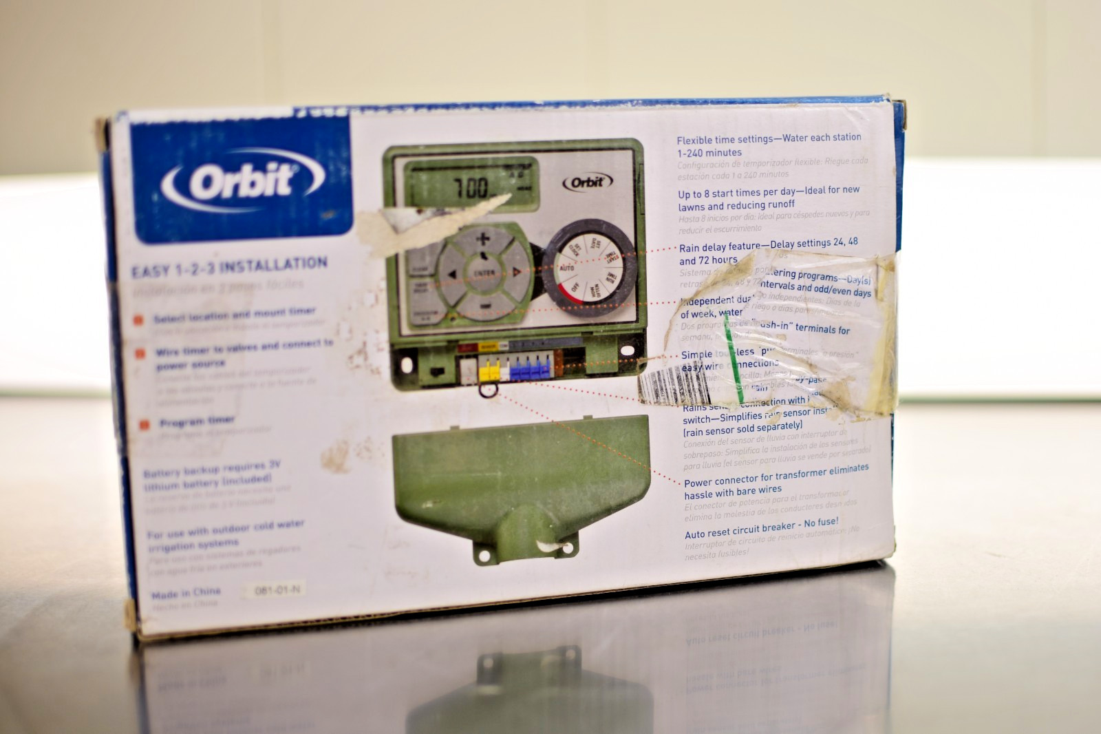 ORBIT 4-Station Easy-Dial Electrical Sprinkler Timer-57874