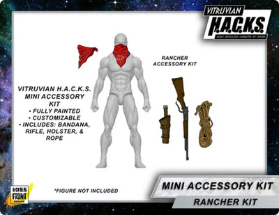 1:18 Boss Fight Rancher Mini Gear Kit for Action Figure 3 3/4'' Customs