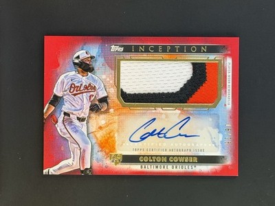 2024 Topps Inception #APC-CC Colton Cowser Auto Patch Red #/25