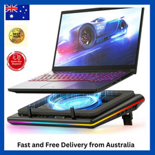 llano RGB Laptop Cooling Pad with Powerful Turbofan, Gaming Laptop Cooler