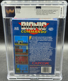 Bionic Commando Nintendo NES Round SOQ REV-A Sealed New WATA 9.2 A Graded Capcom