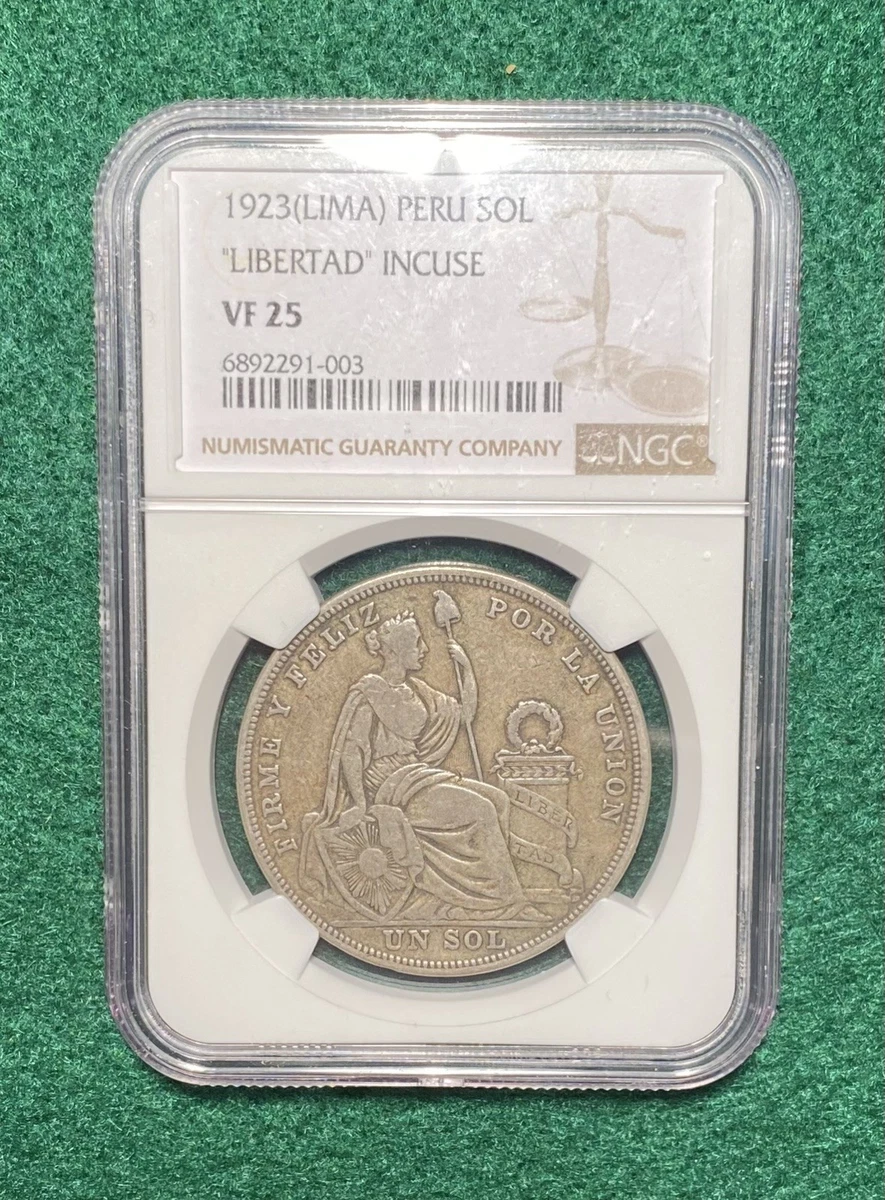 曾流通银色1923 年秘鲁硬币| eBay
