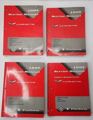 1997 Chevrolet Corvette ORIGINAL Service Manual 3 Volume Set + Update GMP/97-Y-1