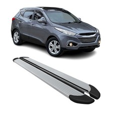 Running Boards Side Step Nerf Bars For Hyundai Tucson 2010-2015 Alu Silver 2x
