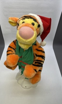 Vintage Talking/Bouncing Tigger 22'' Animated Christmas Greeter Disney Pooh Telco