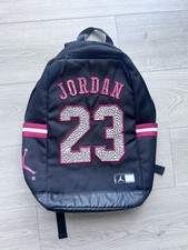 Nike Jordan 23 Jumpman Retro Backpack Jersey Logo Cement Bred Red