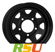 Dotz Dakar black (ohne Nabenbecher) 7x16" ET36 LK6 139.7 ML 106 Stahlfelgen 1...