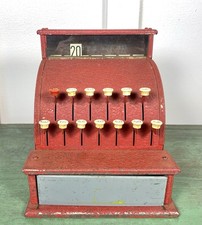 VTG 1950's Tom Thumb Red Child's Cash Register  Western Stamping Co. USA