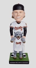 April 2026 Baltimore Orioles Jackson Holliday and Coconut Bobblehead SGA New
